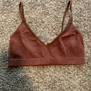 burgundy bralette